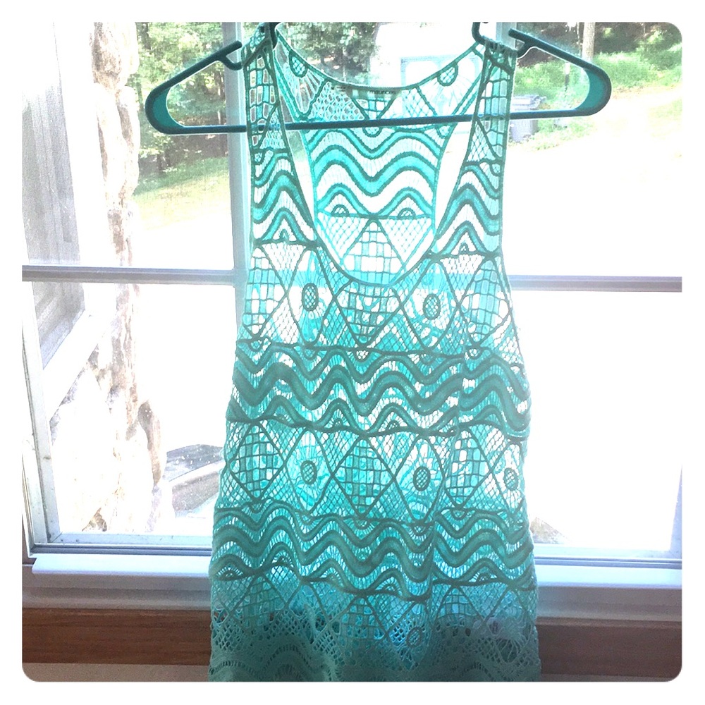 A  Marices beautiful teal tank w racer back.